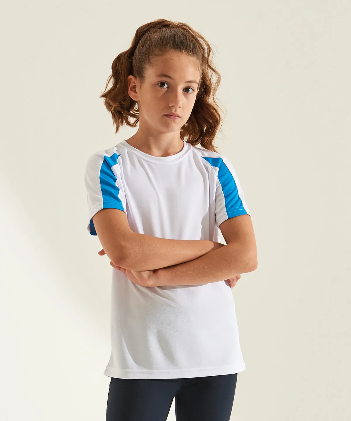 Arctic White/Jet Black - Kids contrast cool T