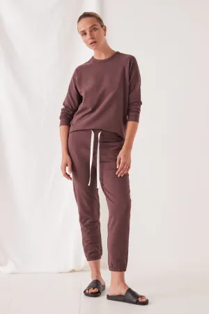 Assembly Label - Kin Fleece Top - Damson