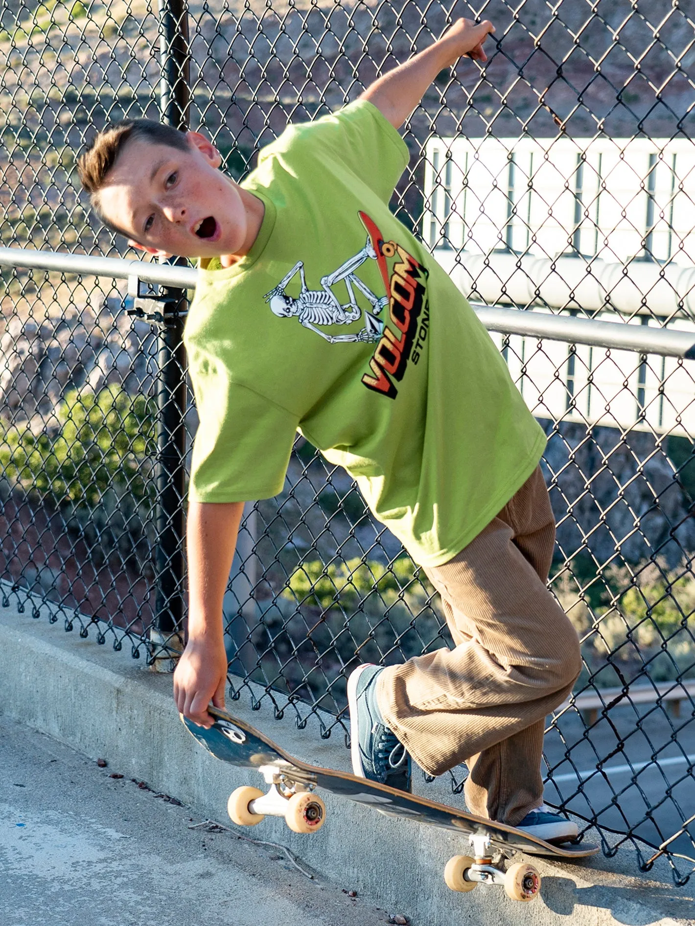 Big Boys Bone Slide Short Sleeve Tee - Seaweed Green