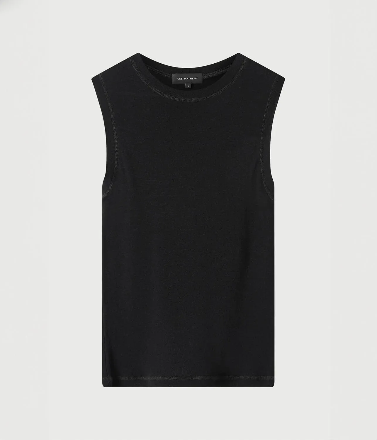 BILLY CREWNECK TANK- BLACK