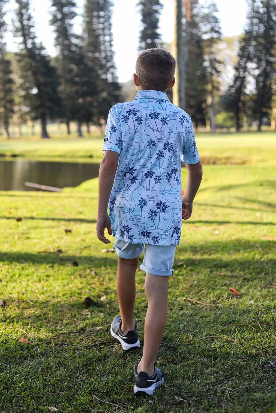 CA JNR Funky Golf Shirt | Island Lines