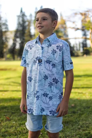 CA JNR Funky Golf Shirt | Island Lines