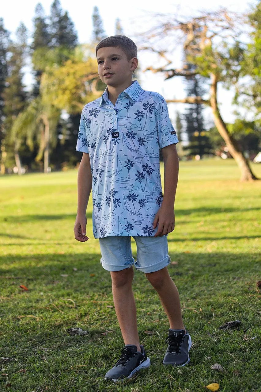 CA JNR Funky Golf Shirt | Island Lines