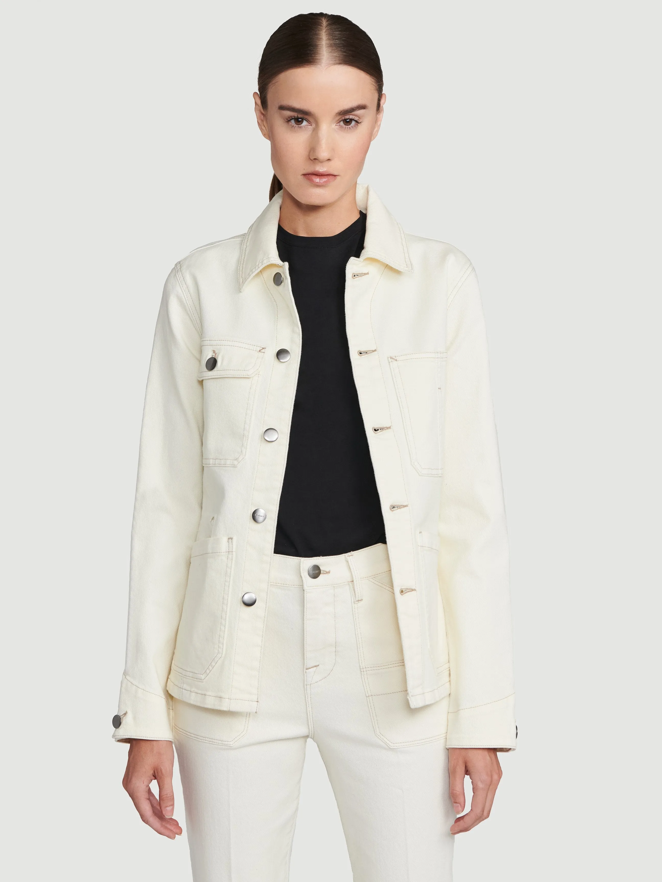 Carpenter Color Jacket -- Off White