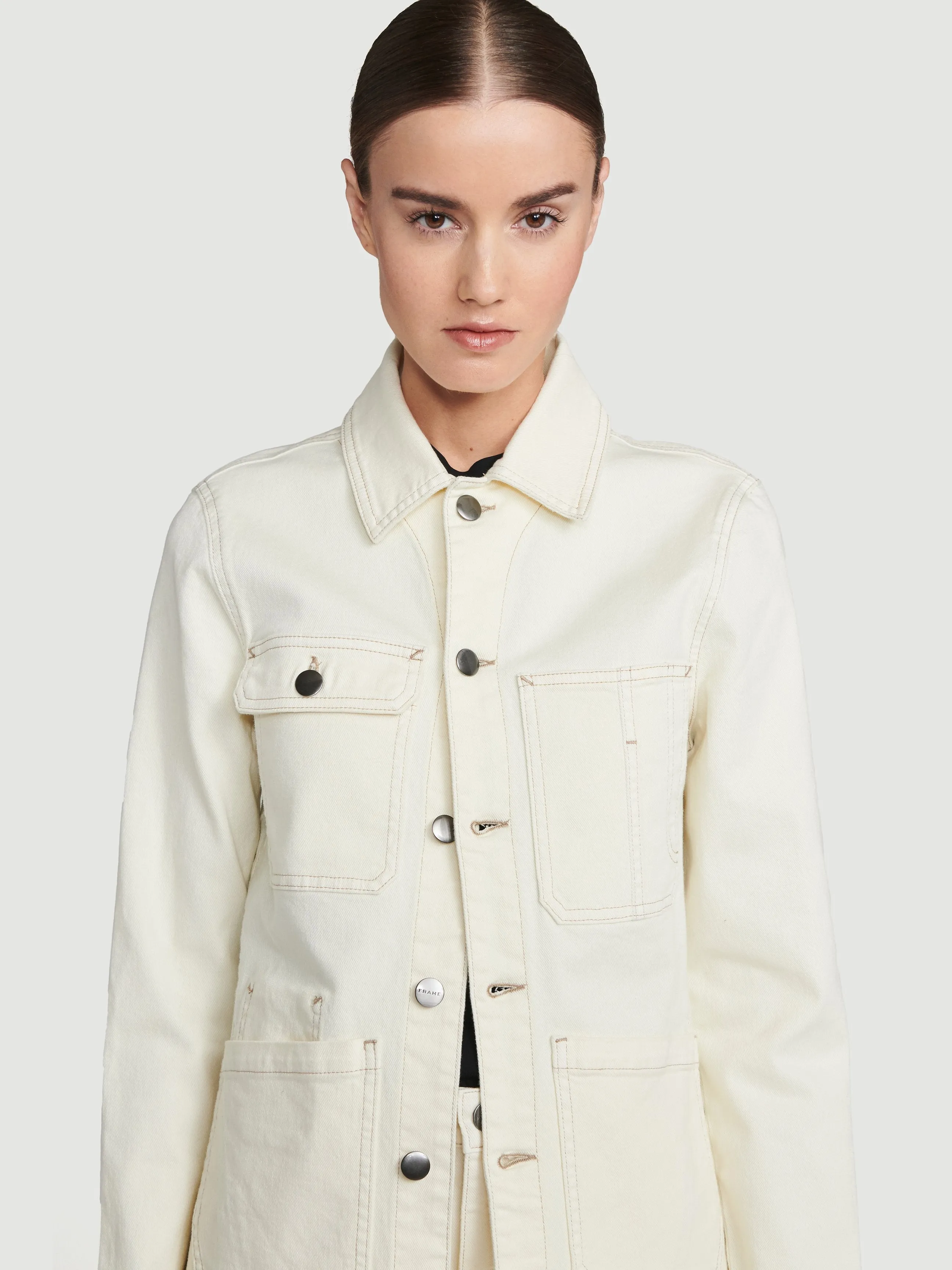 Carpenter Color Jacket -- Off White