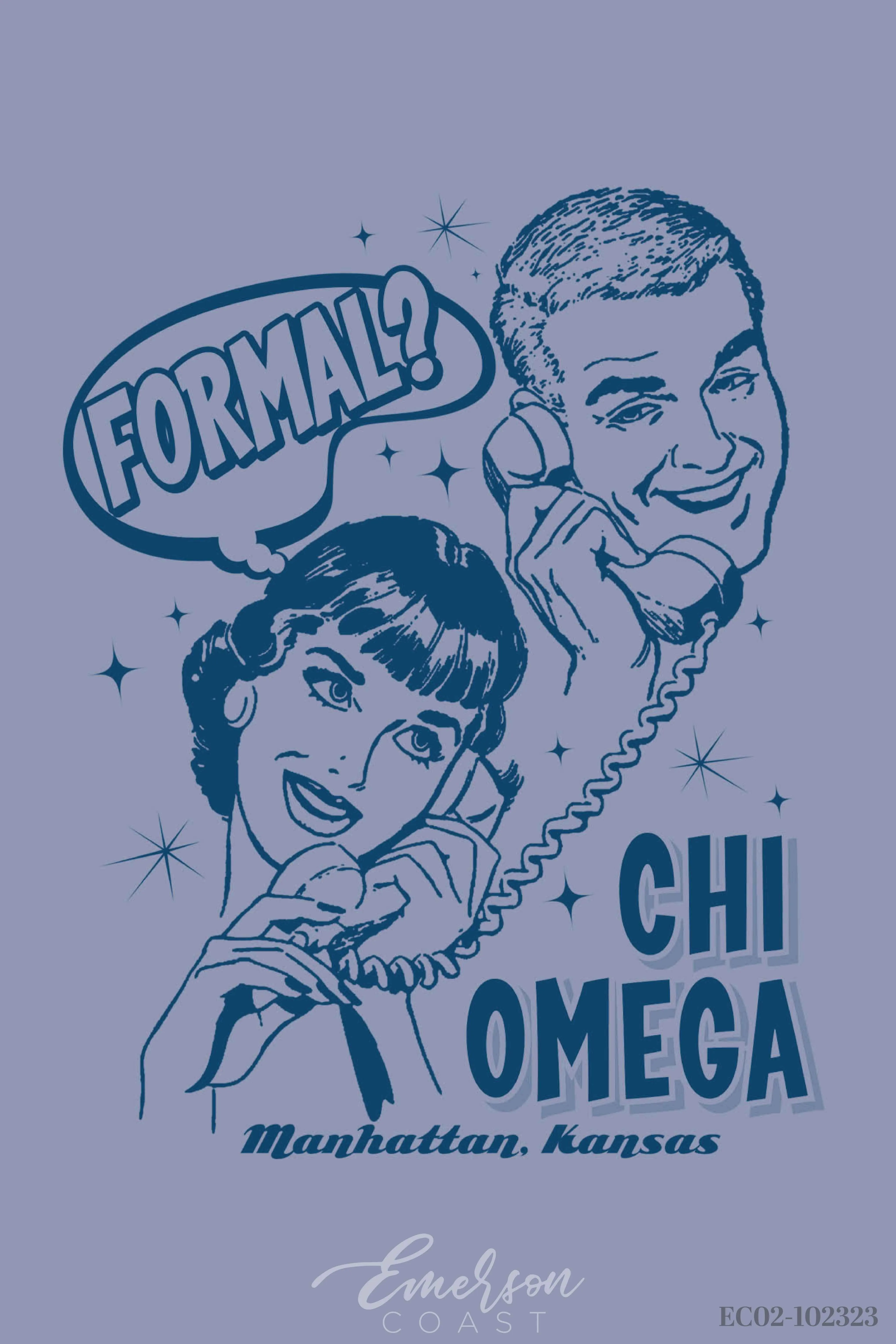 Chi Omega Kansas State University Formal T-shirt