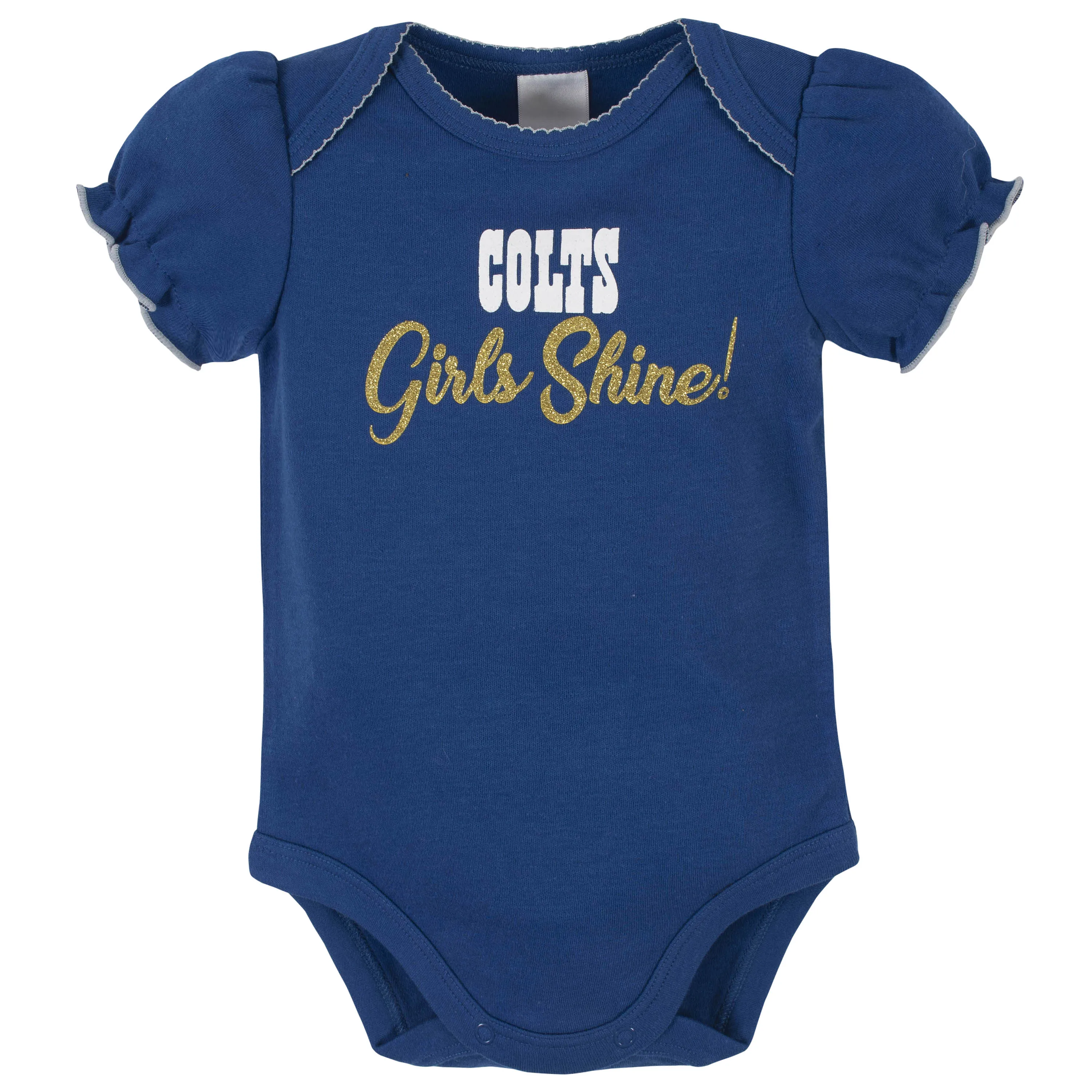 Colts Girls Shine 3 Pack Short Sleeved Bodysuits