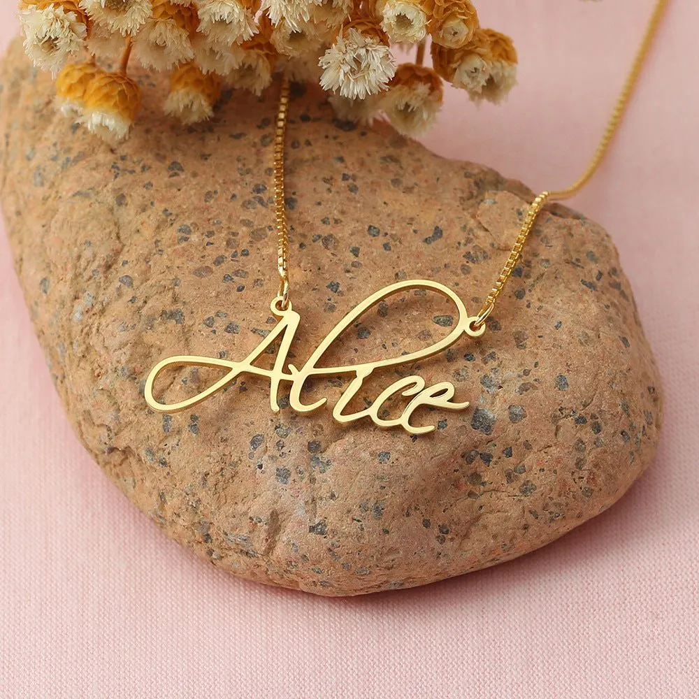 Custom Letter Name Necklace