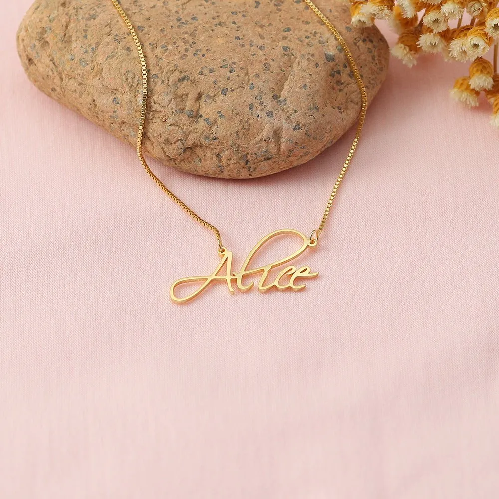 Custom Letter Name Necklace