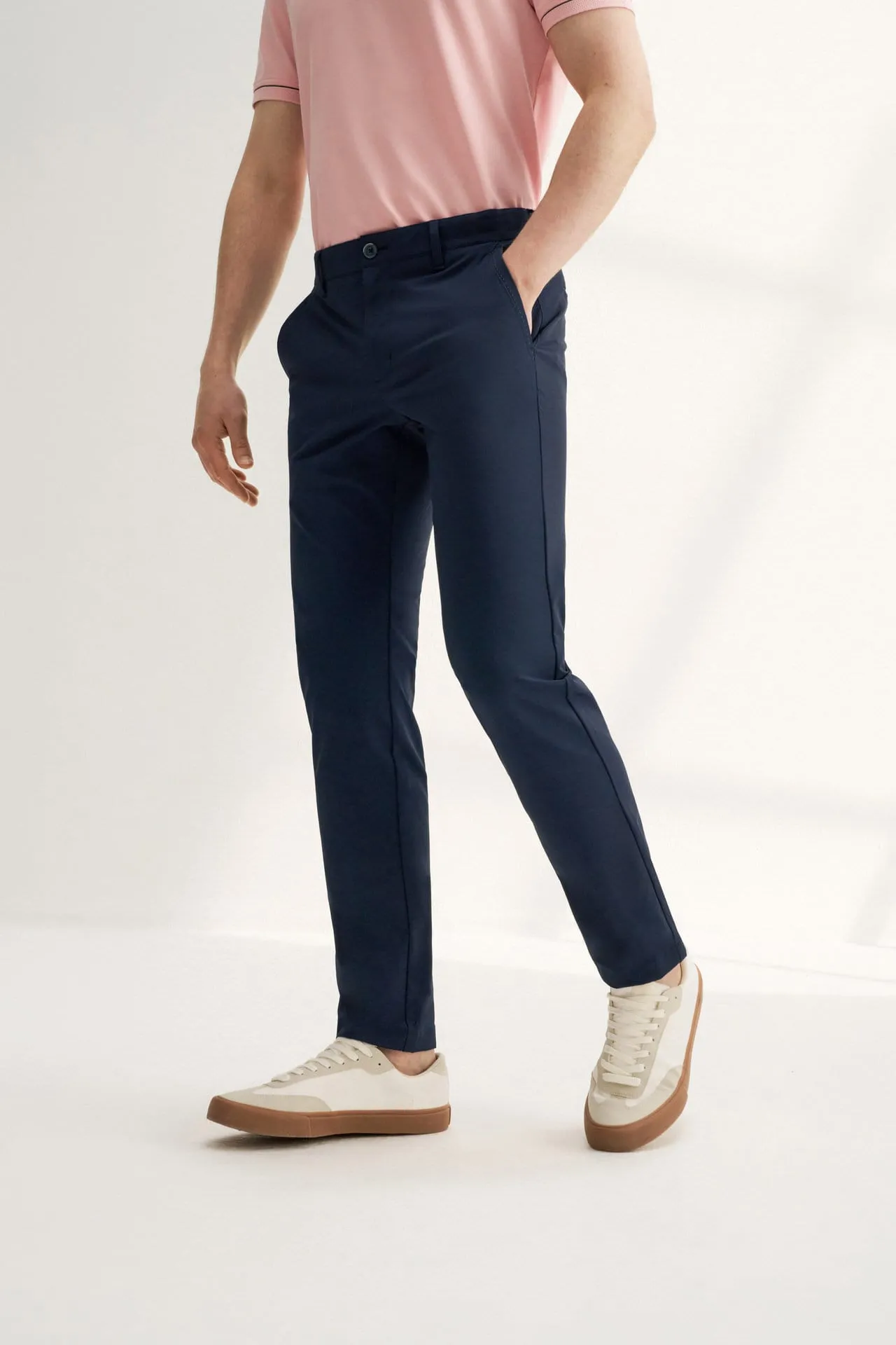 Dry Wicking Multi-Way Stretch Casual Pants in Extra Slim Fit