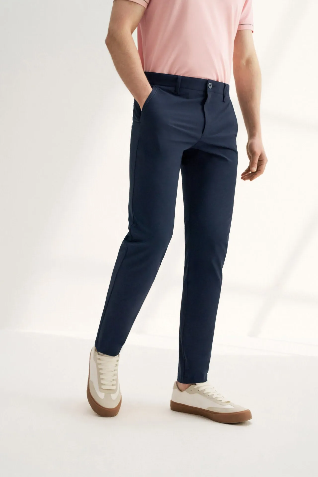 Dry Wicking Multi-Way Stretch Casual Pants in Extra Slim Fit