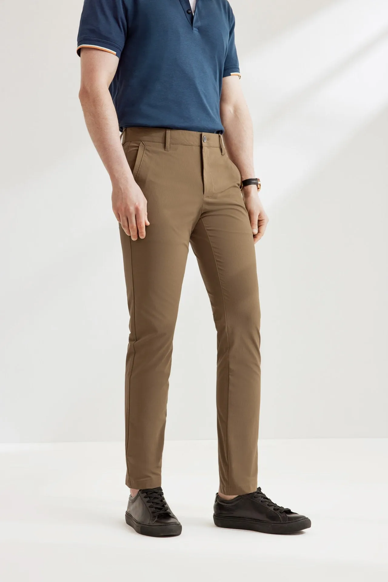 Dry Wicking Multi-Way Stretch Casual Pants in Extra Slim Fit