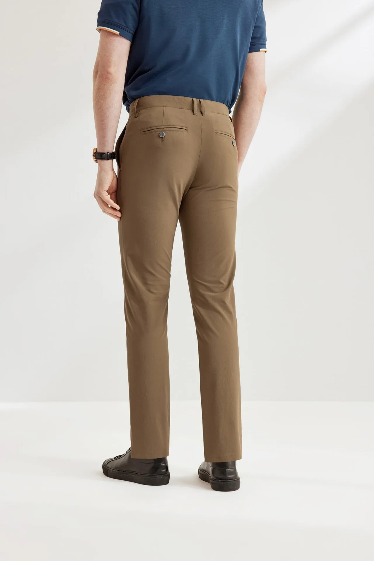 Dry Wicking Multi-Way Stretch Casual Pants in Extra Slim Fit