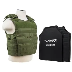 Expert Plate Carrier Vest with 11" x 14" Soft Panels - Green