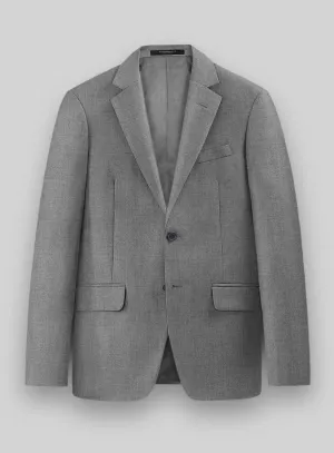 Hardy Minnis Gray Twill Wool Jacket