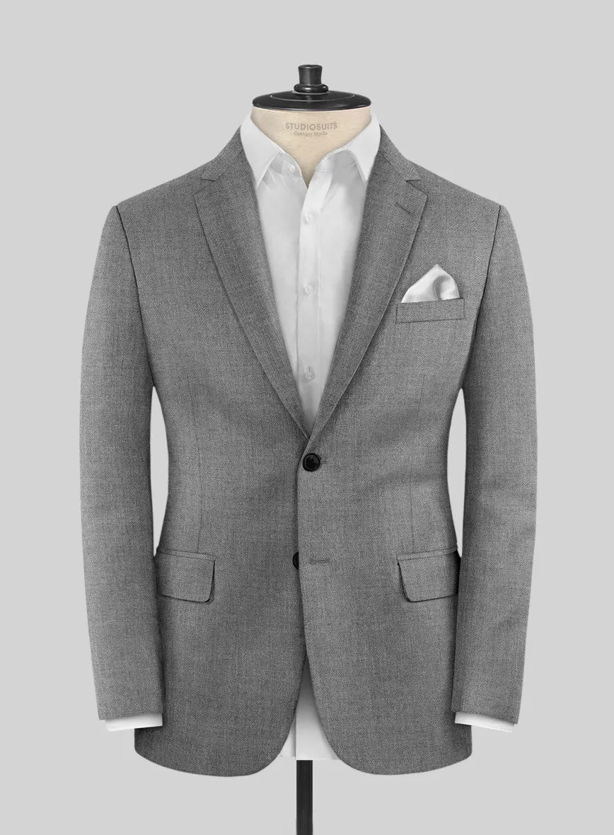 Hardy Minnis Gray Twill Wool Jacket