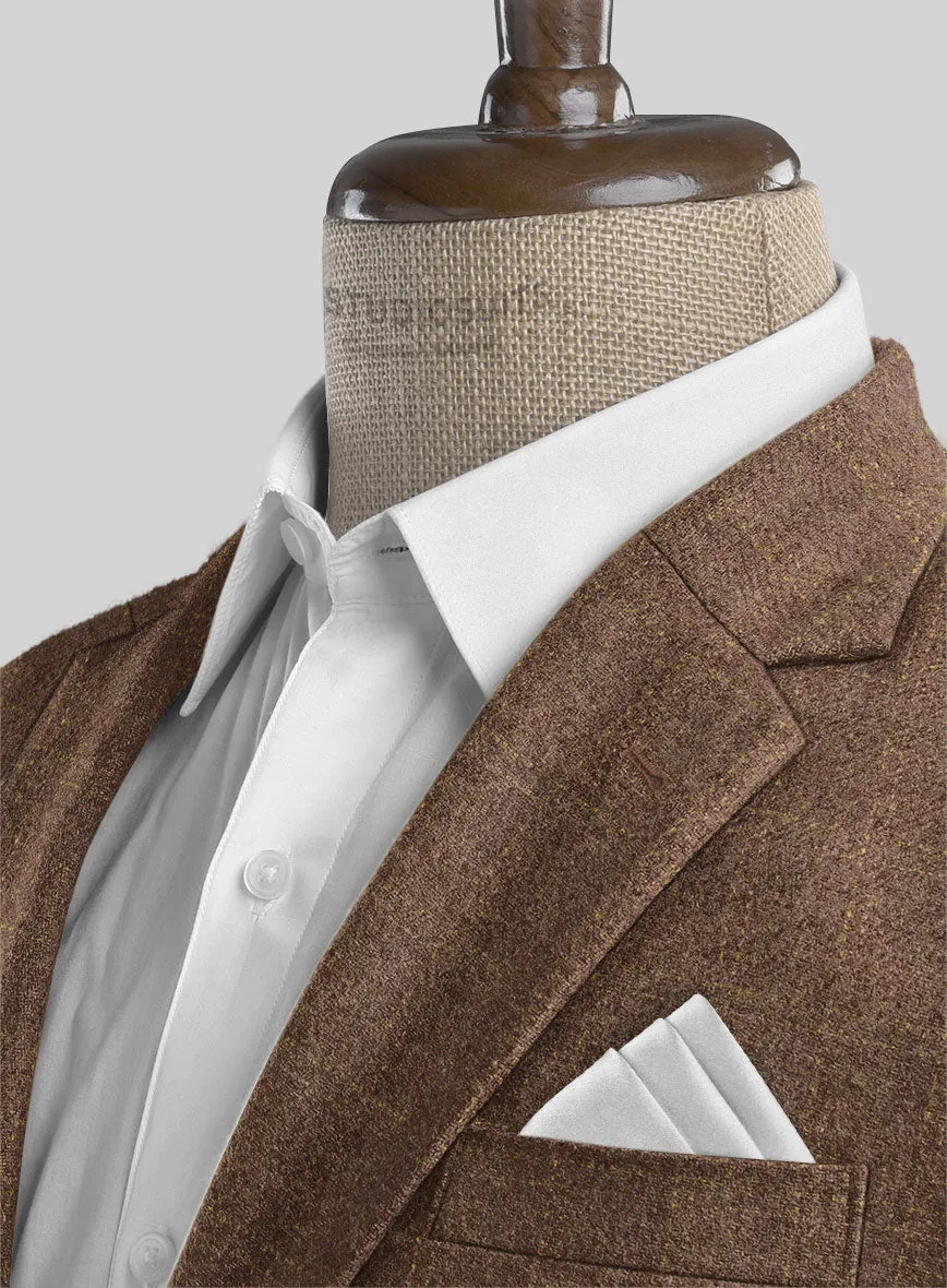 Highlander Dark Beige Windowpane Tweed Jacket