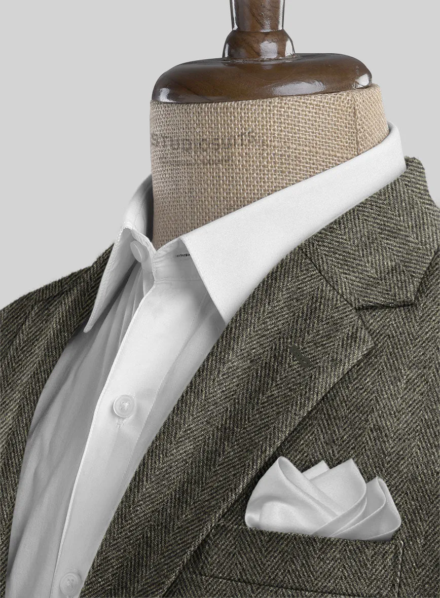 Highlander Stone Beige Herringbone Tweed Jacket