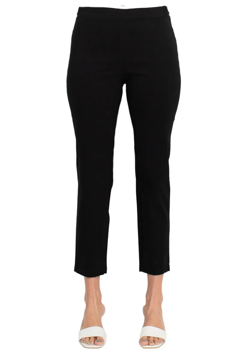 Hope & Harlow Mid Waist Side Button Millennium Ankle Pants