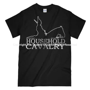 HOUSEHOLD CAVALRY Horse Guard Printed Polished Metal Affect T-Shirt