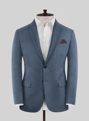 Huddersfield Stretch Slate Blue Wool Jacket