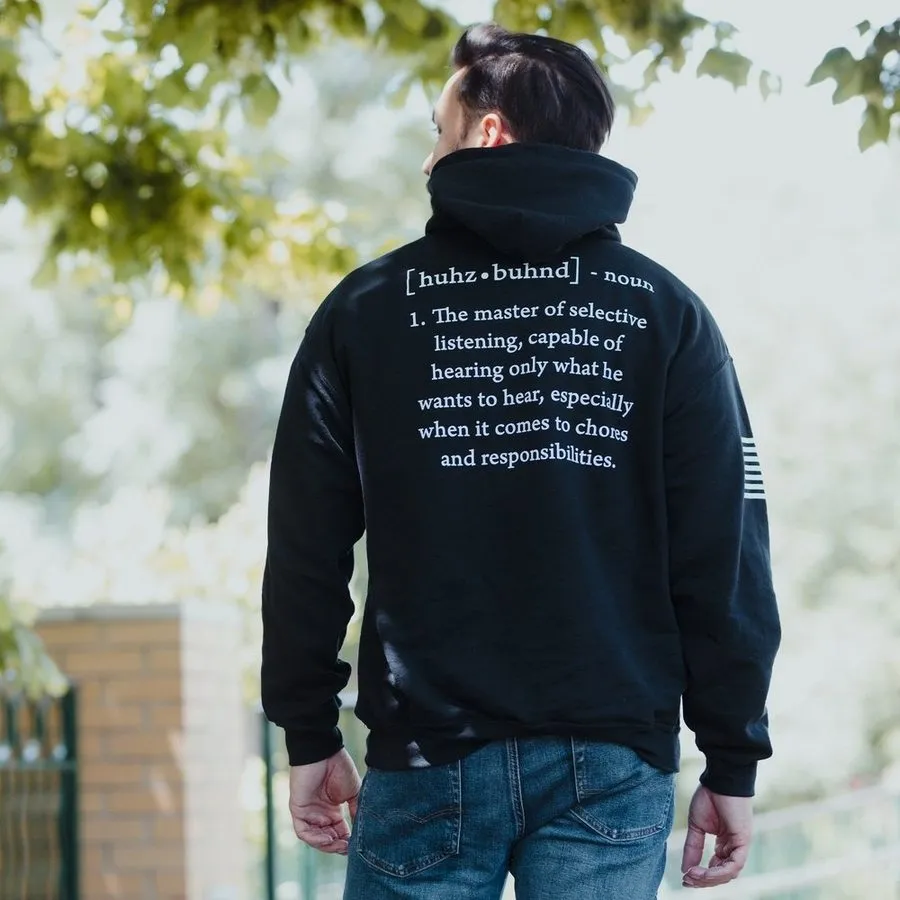 Husband Defined Hoodie - Black