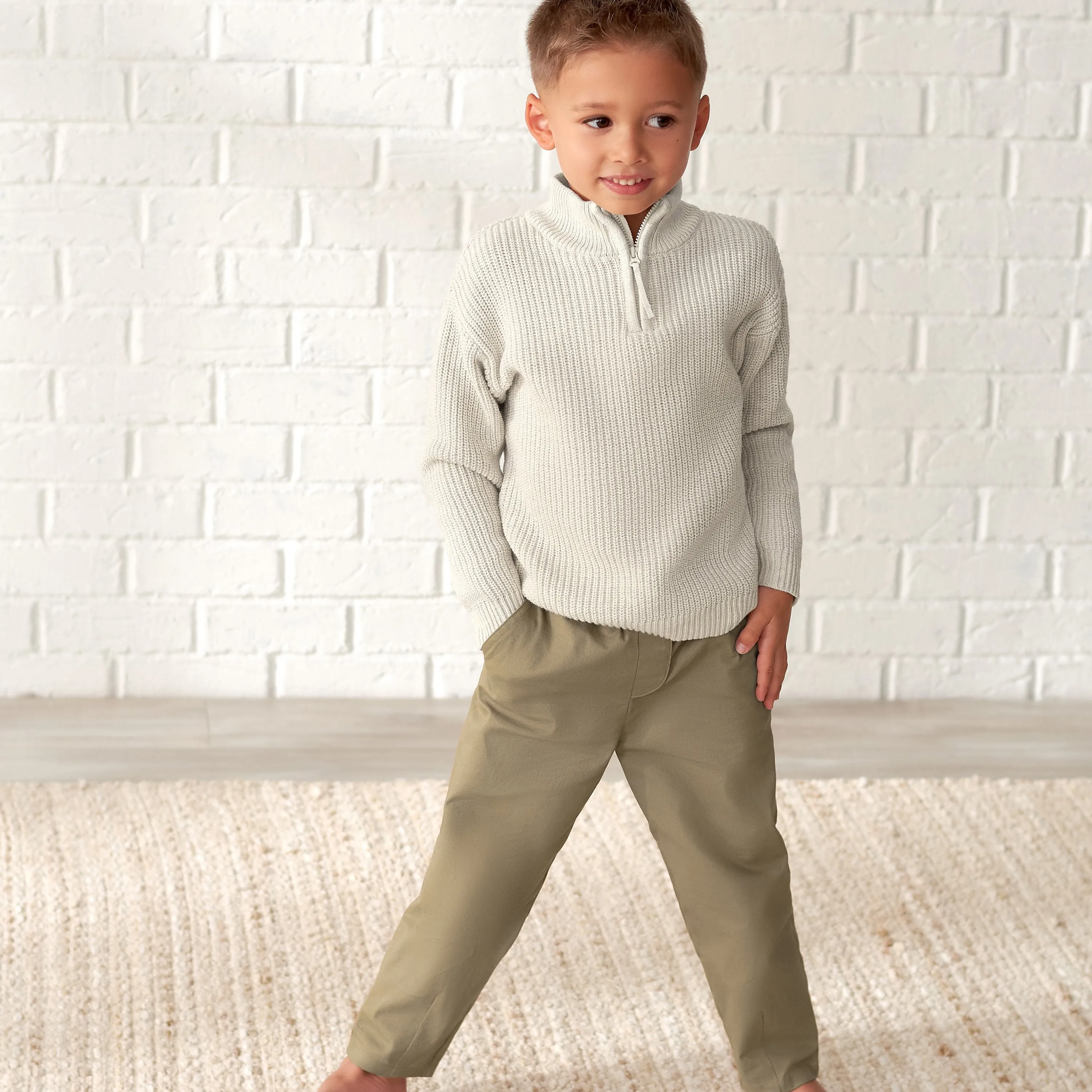 Infant & Toddler Boys Tan Canvas Pants