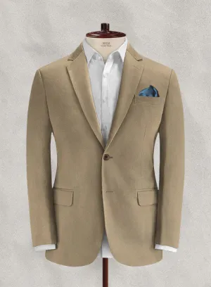 Italian Beige Cotton Stretch Jacket