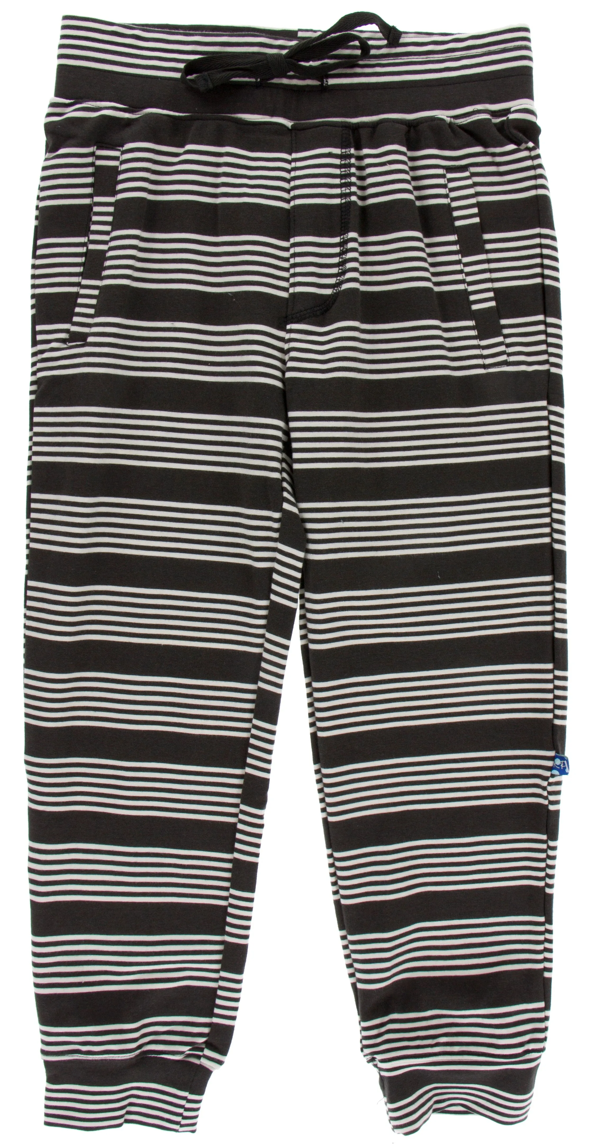 KicKee Pants Zebra Agriculture Stripe Performance Jersey Tapered Pants