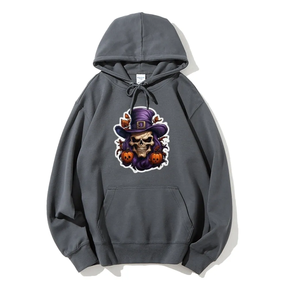 Mens Halloween Witch Hat Graphic Hoodies