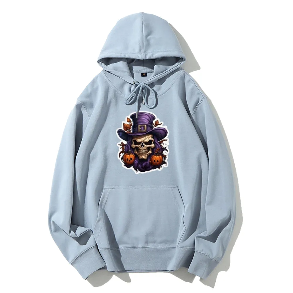 Mens Halloween Witch Hat Graphic Hoodies