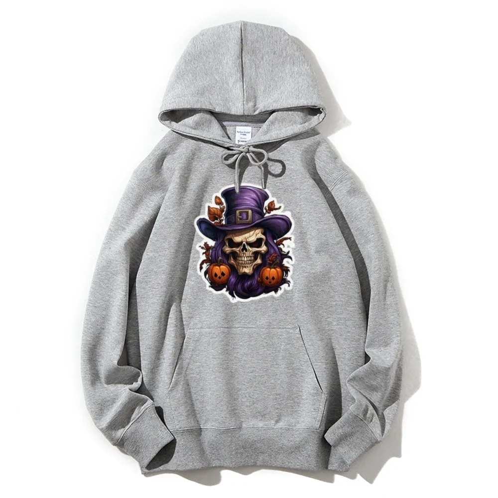 Mens Halloween Witch Hat Graphic Hoodies