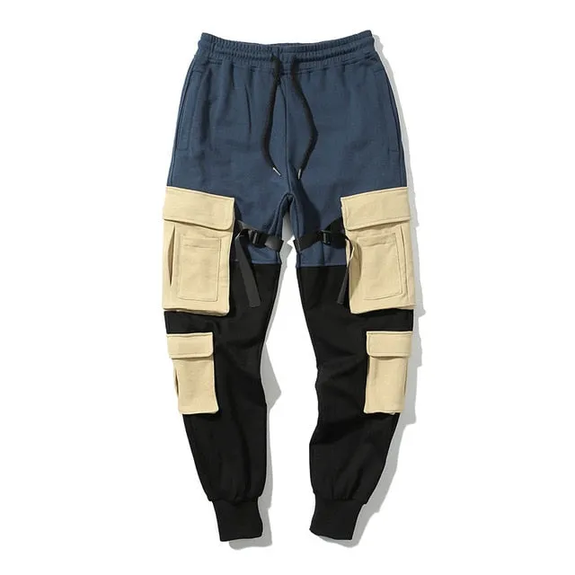 Multi Pockets Streetwear Sweatpants Jogger Casual Men Pants