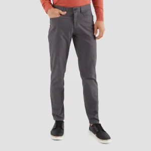 New - Haggar H26 Men's Slim Fit Skinny 5-Pocket Pants - Dark Gray 38x32