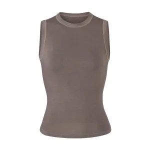 OUTDOOR BASICS CREW NECK TANK | AMETHYST