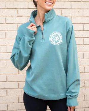 Peace & Love - Pine Quarter Zip Sweatshirt