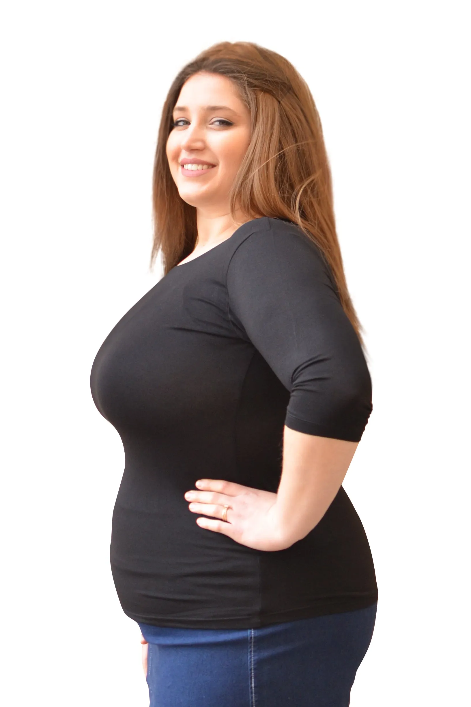 Plus Size Women's Layering Tee Style 1215