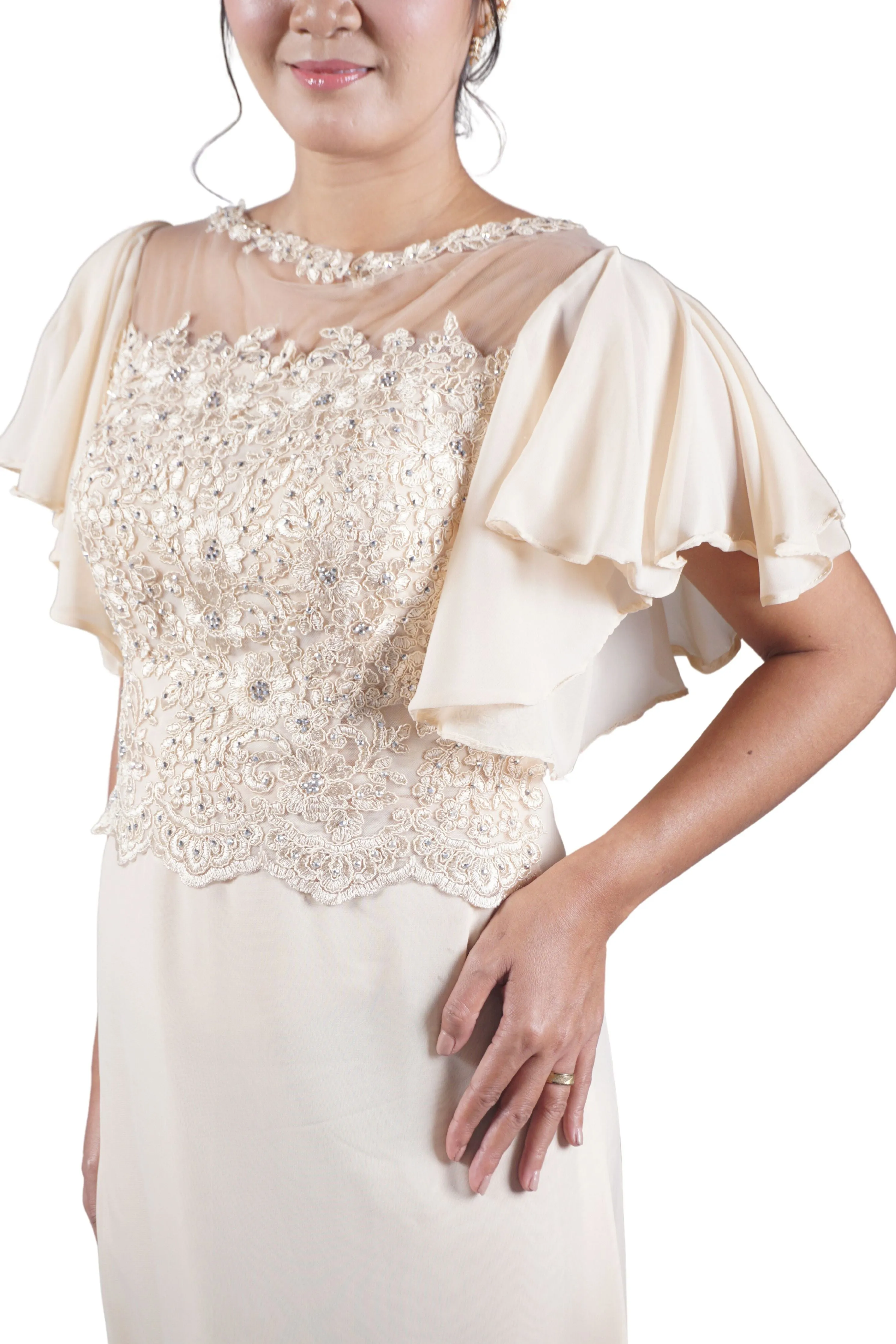 Radiant Elegance Mother of the Bride Dress - Agnes JN14