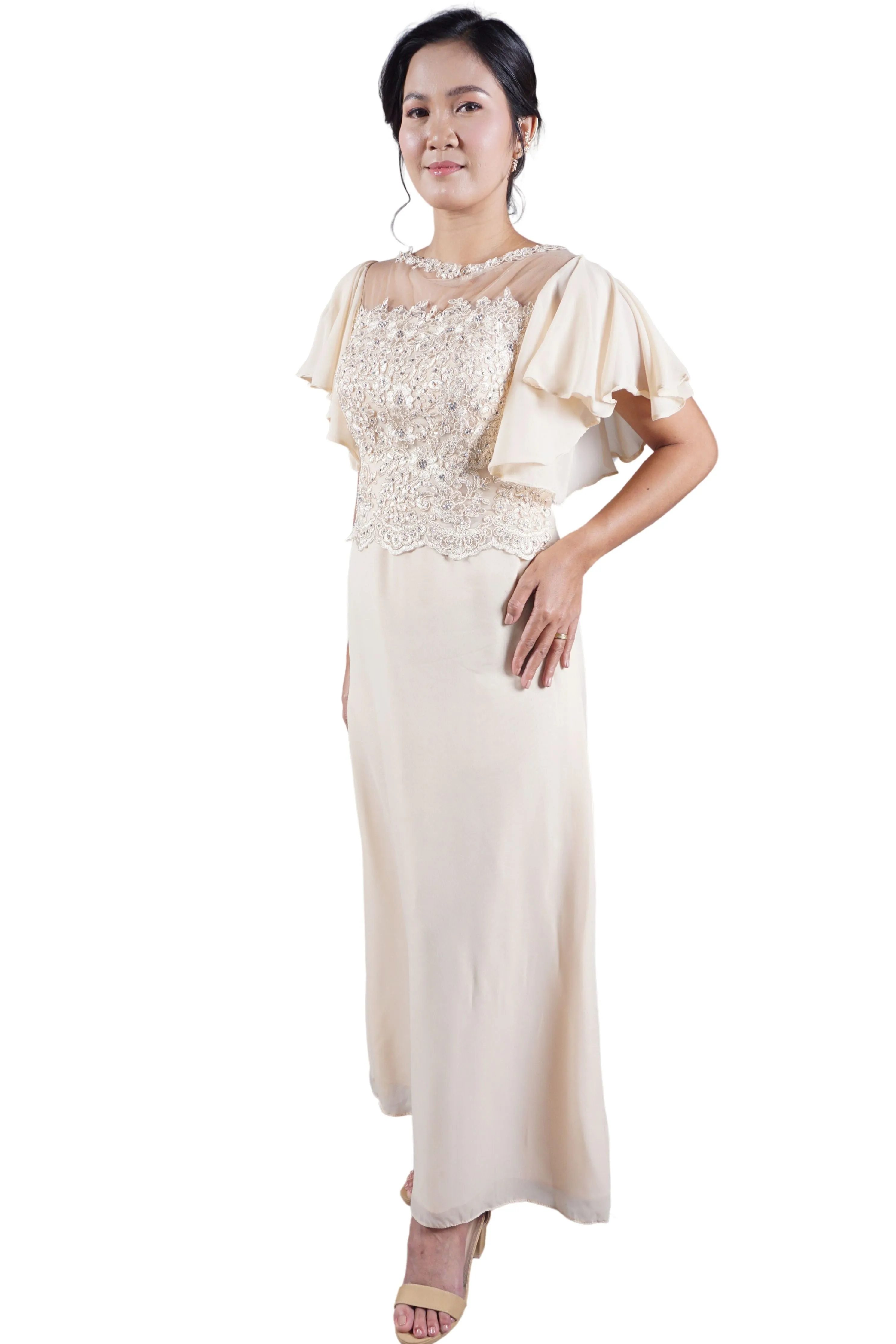 Radiant Elegance Mother of the Bride Dress - Agnes JN14