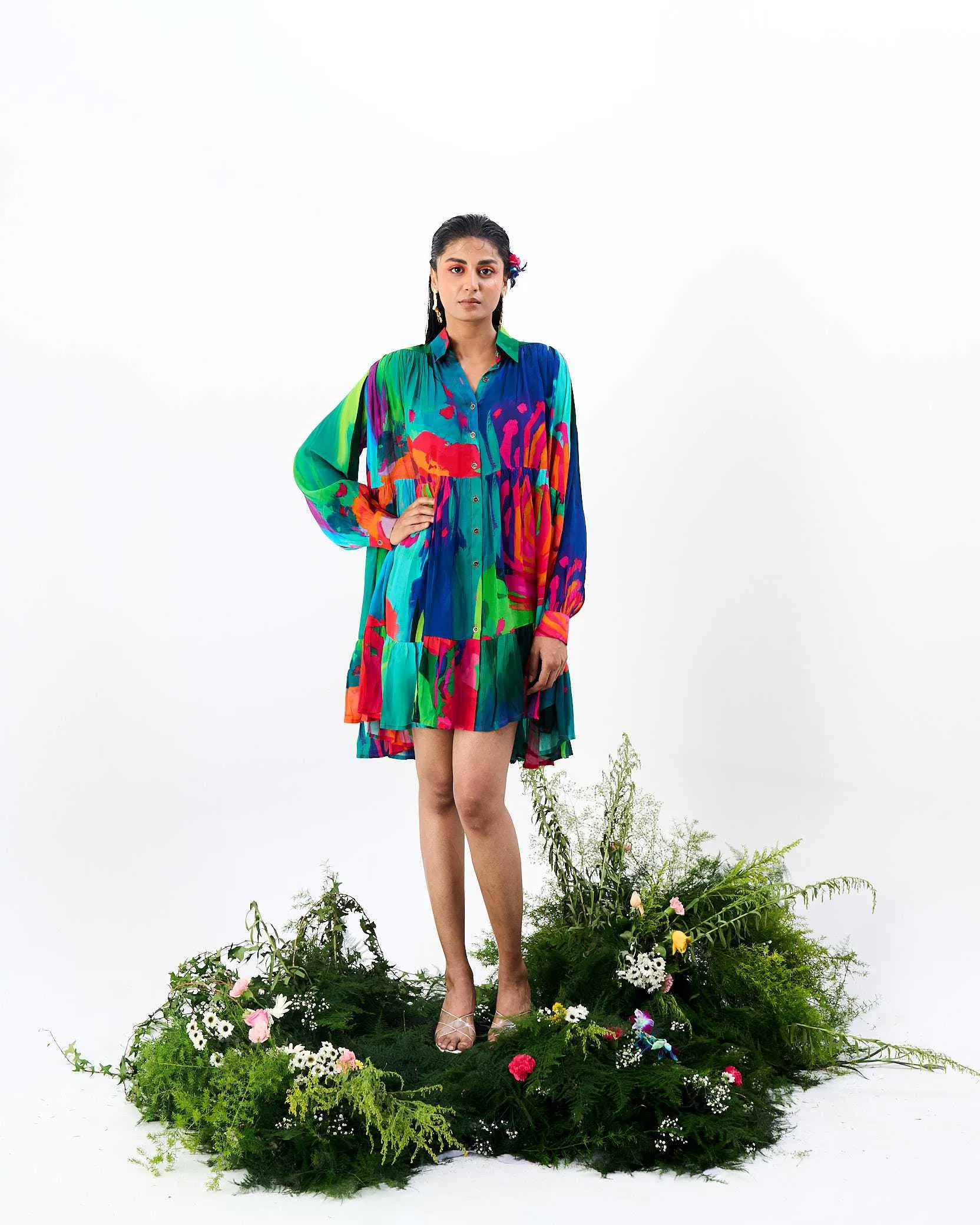 Rangrez Shirt Dress