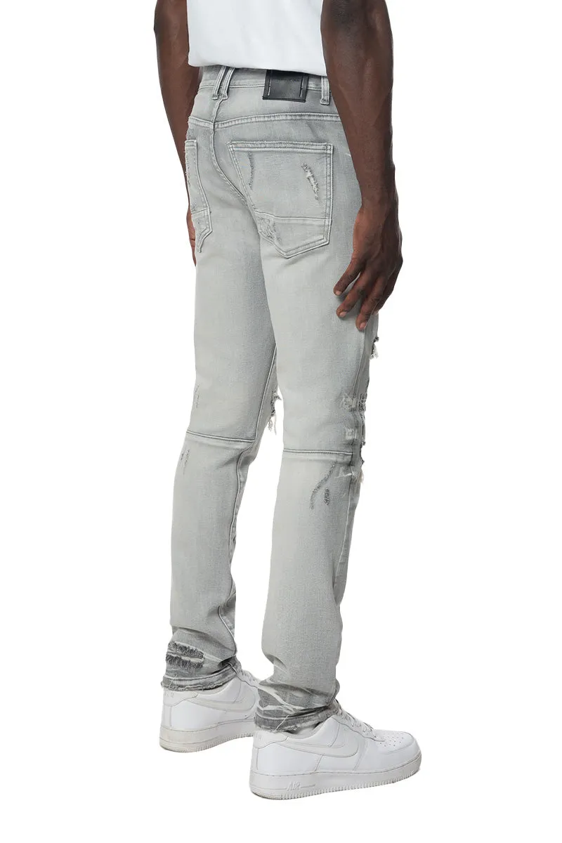 Smoke Rise Men's Vintage Distressed Washed Jeans