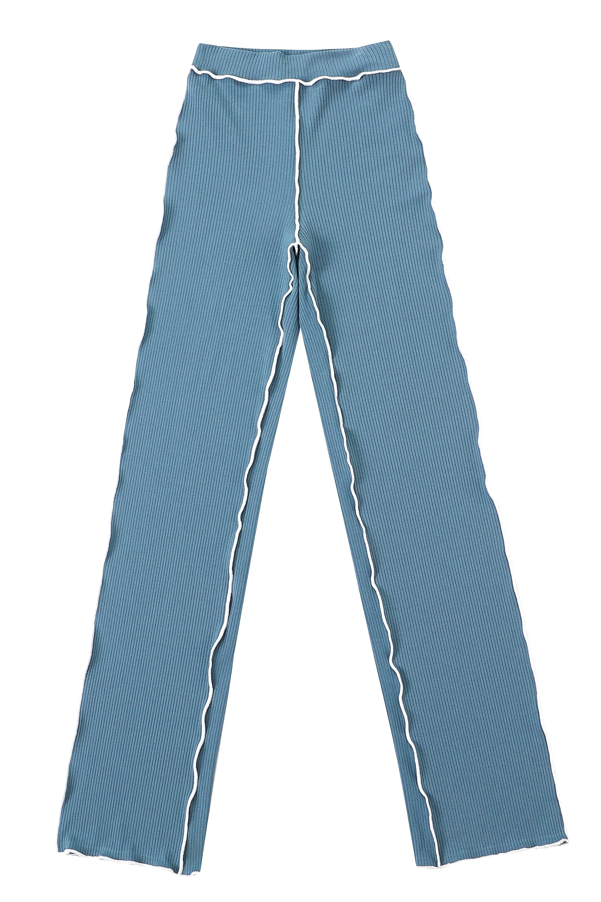 Tencel Rib Lounge Pants Dusty Dolphin