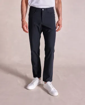 The Voyager - Performance Knit 5-Pocket Pant - Black