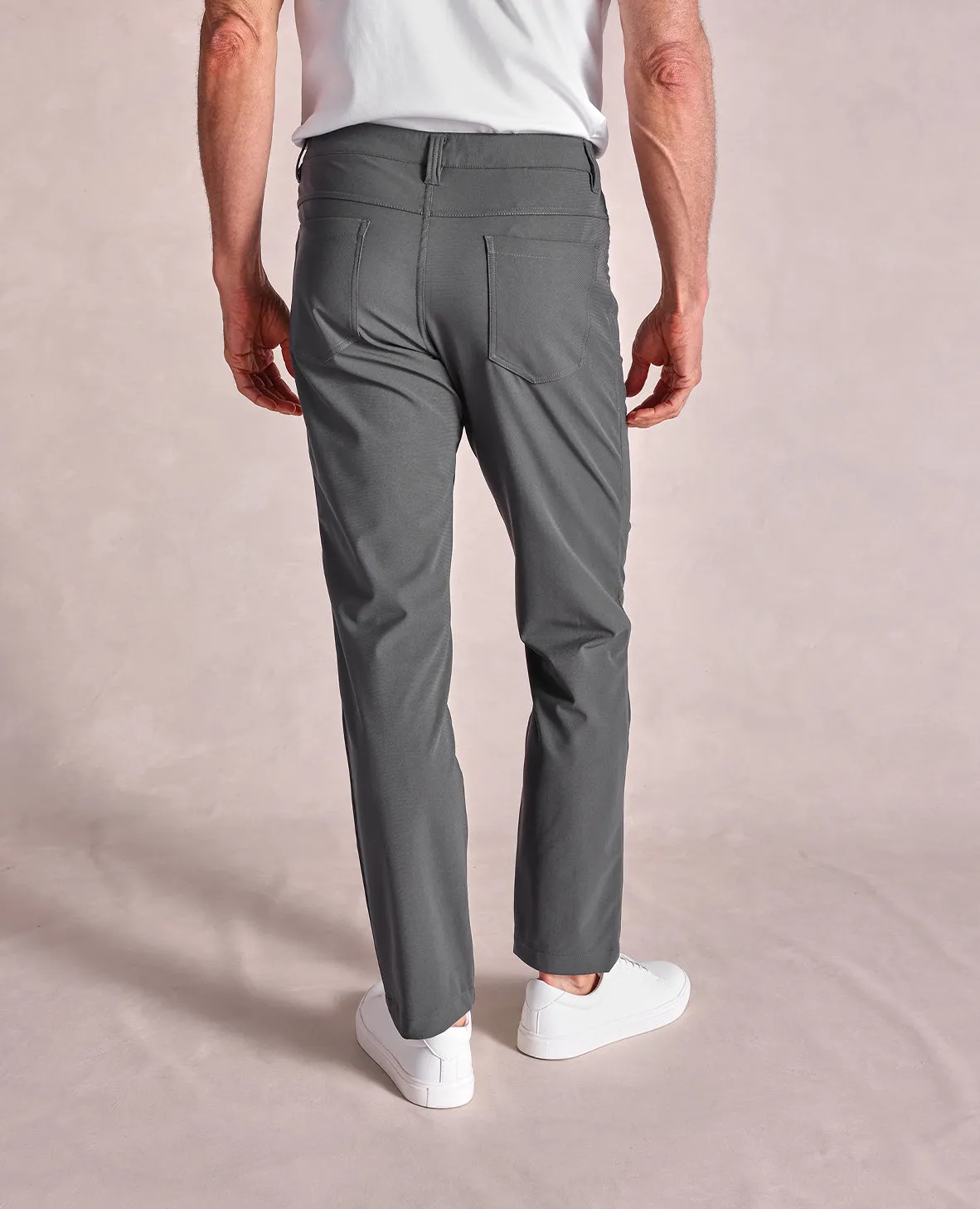 The Voyager - Performance Knit 5-Pocket Pant - Charcoal