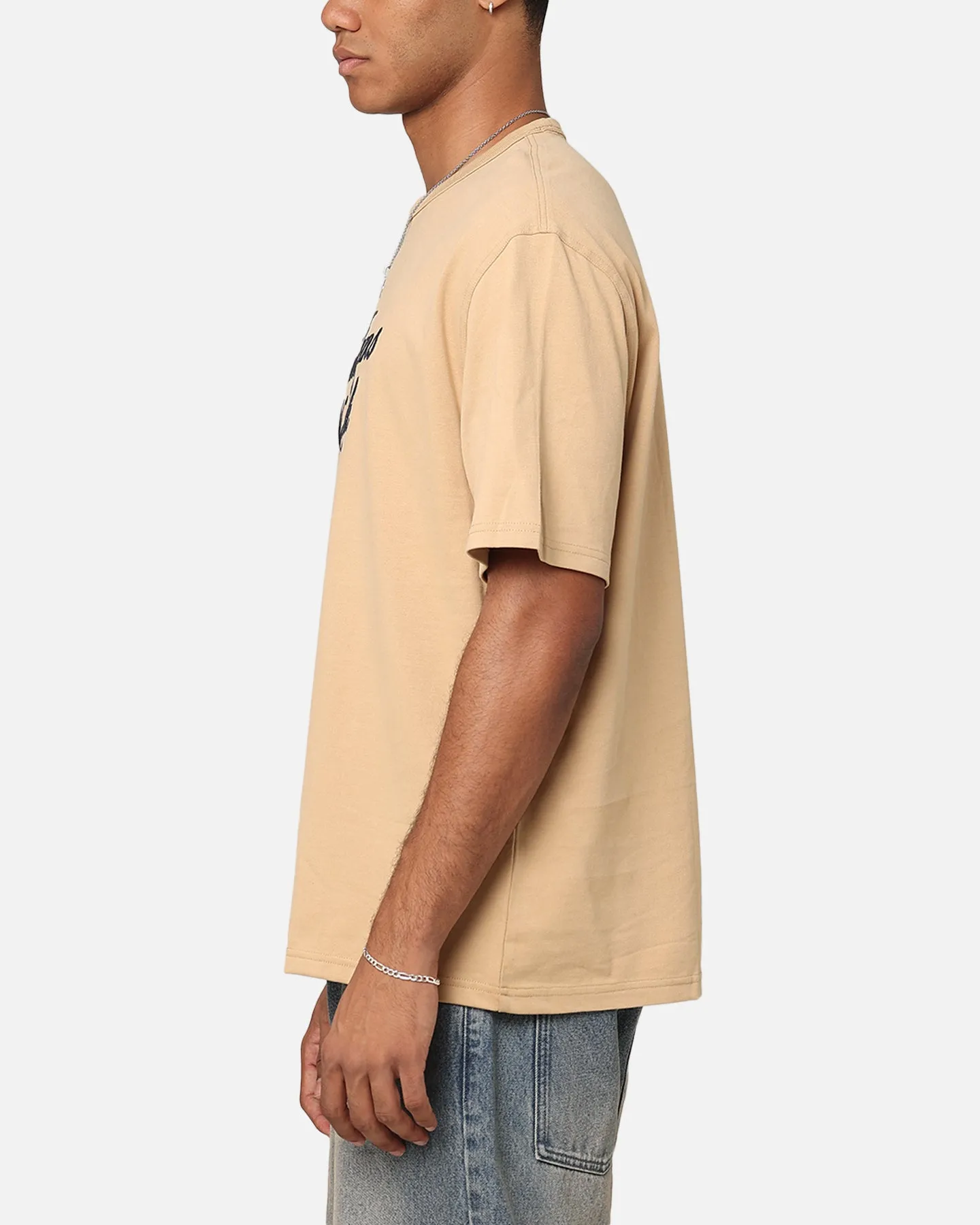 Tommy Jeans TJM OVZ Luxe Serif T-Shirt Tawny Sand