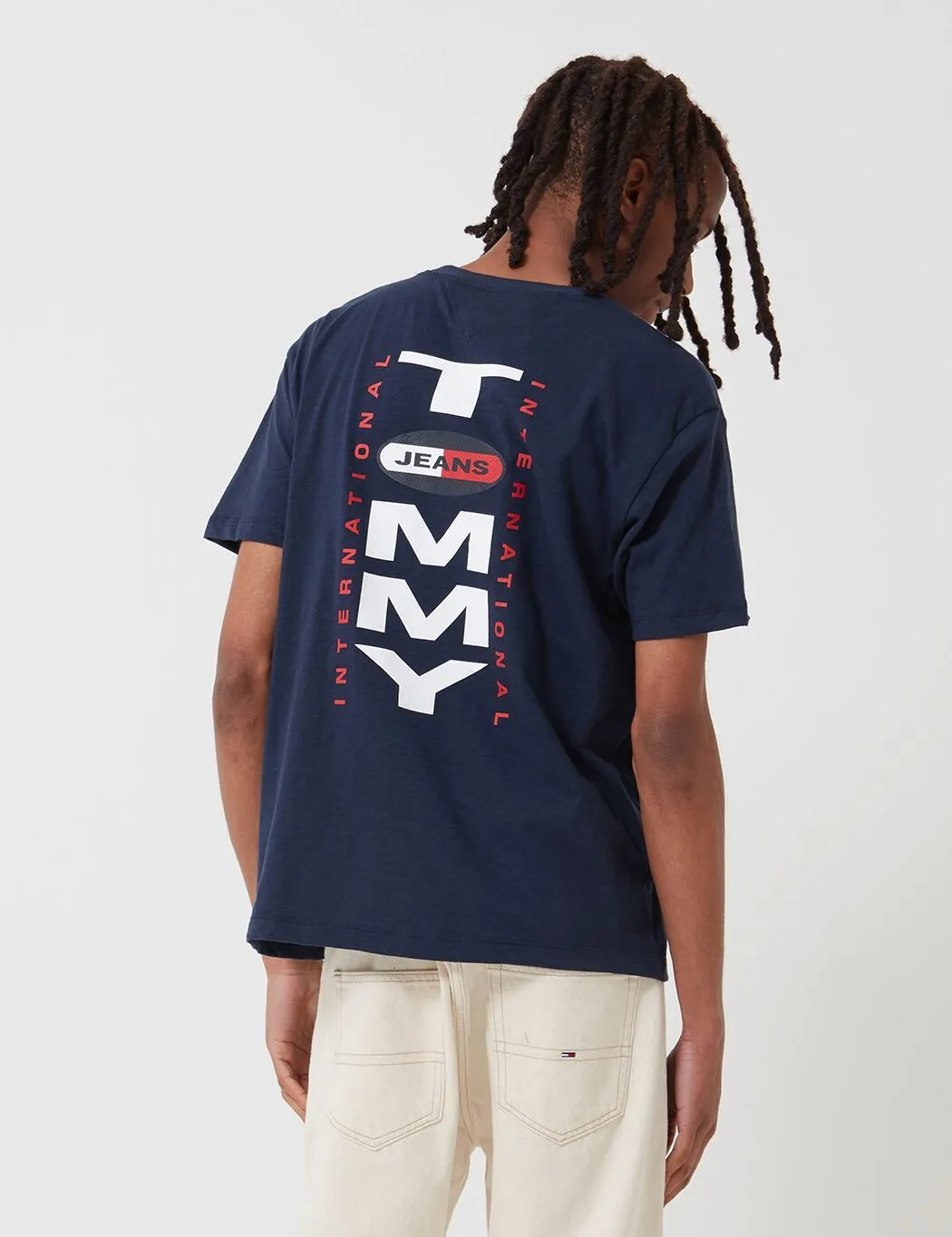 Tommy Jeans Vertical Back Logo T-Shirt - Twilight Navy