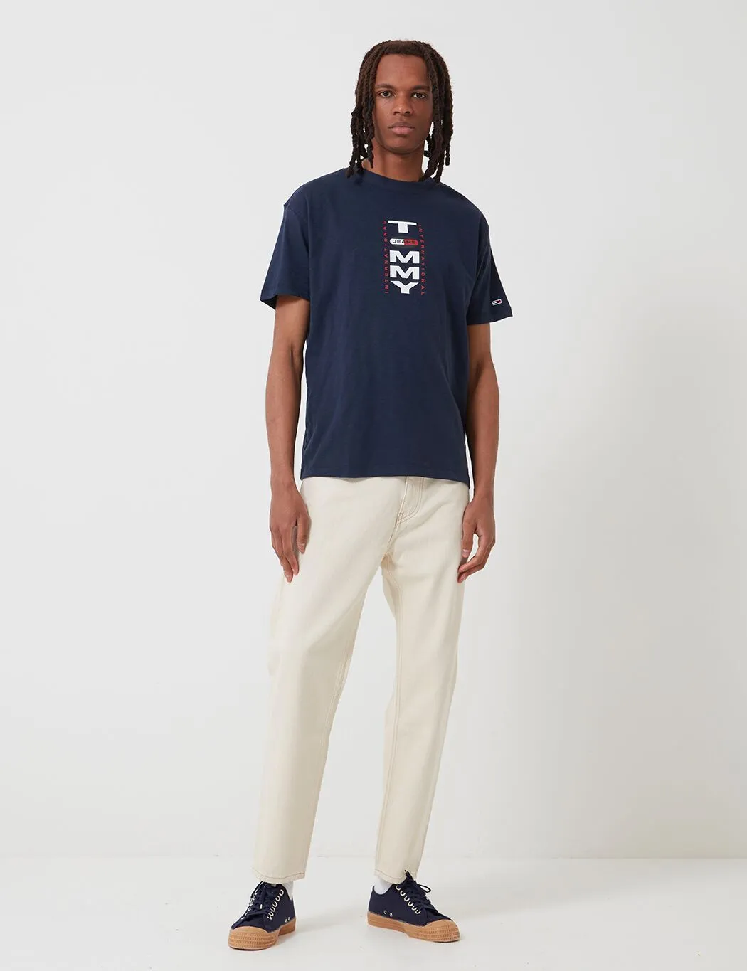 Tommy Jeans Vertical Back Logo T-Shirt - Twilight Navy