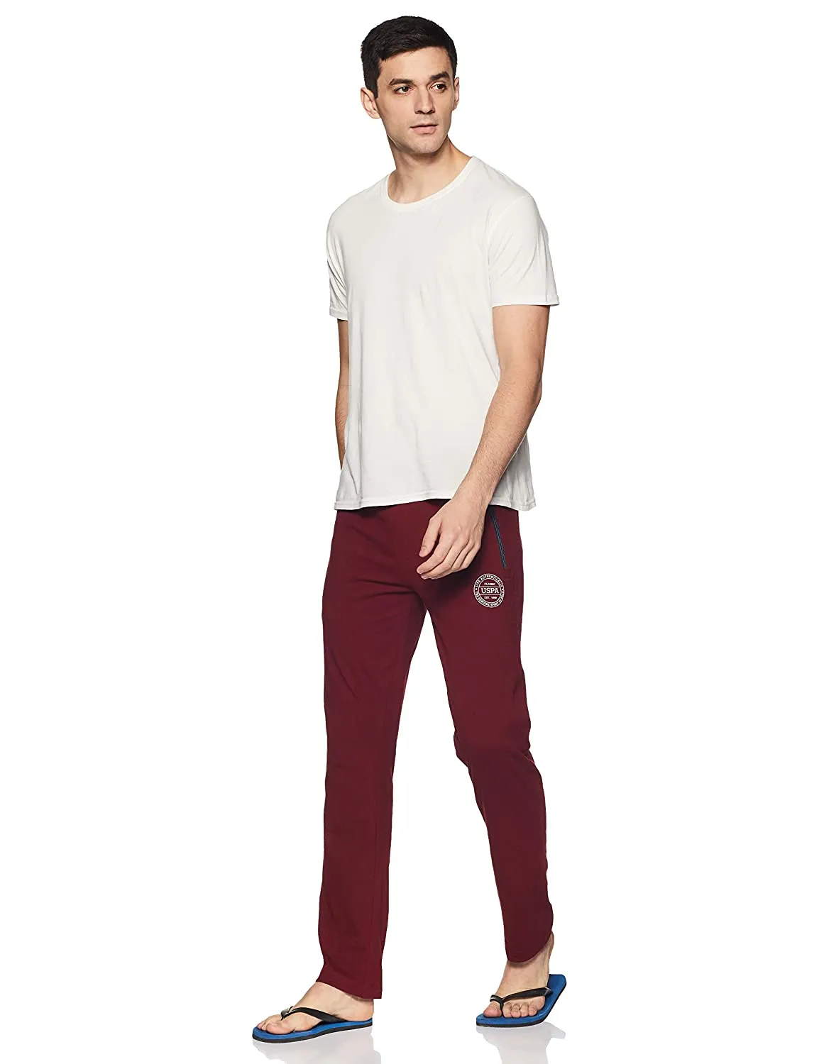 US Polo Assn. Men's Cotton Track Pants Red Lower