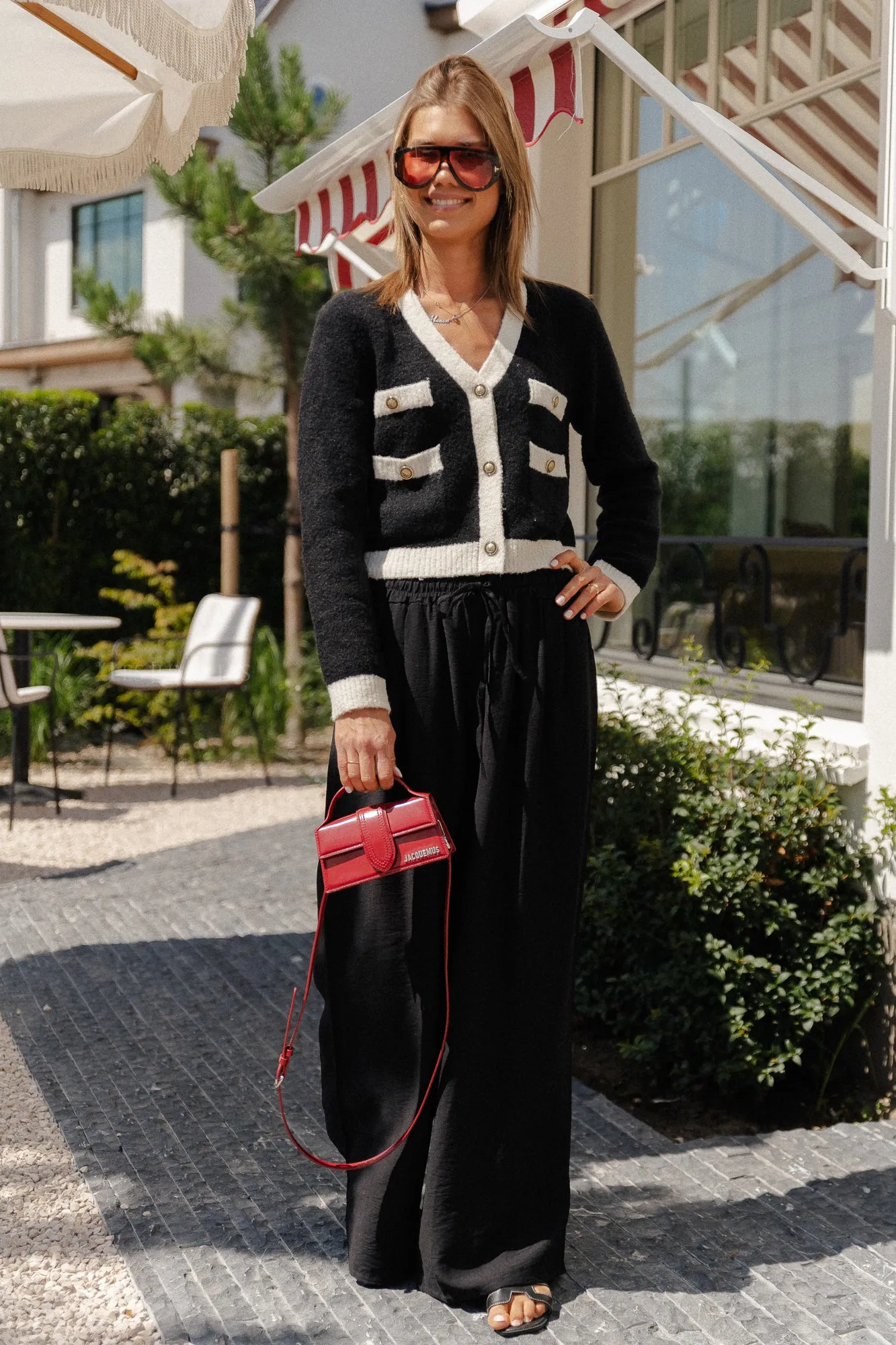 Wallis wide pants black